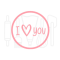  Fondant stempel I love you - 3D Geprint, fig. 1 