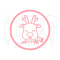  Fondant stempel Rendier - 3D Geprint, fig. 1 
