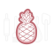  Ananas uitsteker + stempel - 3D-geprint, fig. 2 