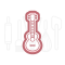  Akoestische gitaar uitsteker + stempel - 3D geprint, fig. 1 