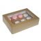 Cupcake doos Kraft met venster + insert voor 12 cupcakes, fig. 1 