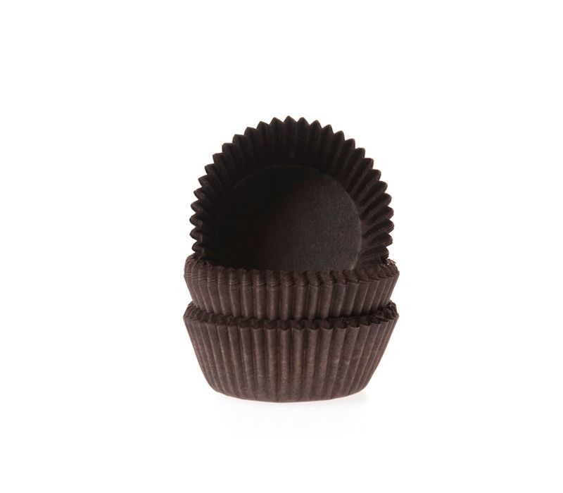 Depressie Woordvoerder Afwijzen Cupcake vormpjes | Effen bruin mini - baking cups (60 st)